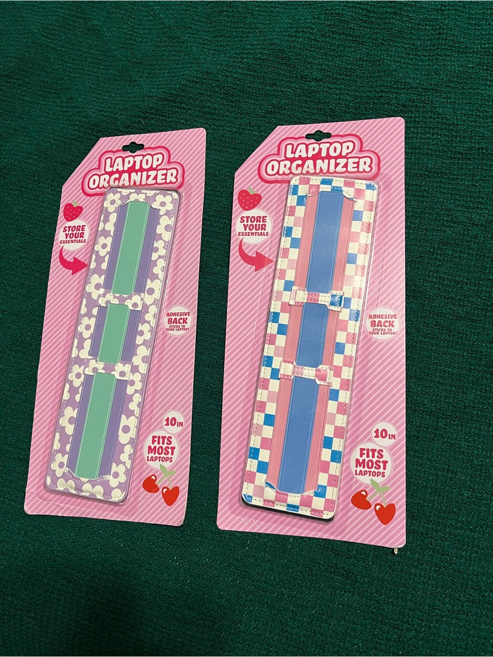 NWT Laptop Organizer Strap - Pink & Purple Designs (2 units)